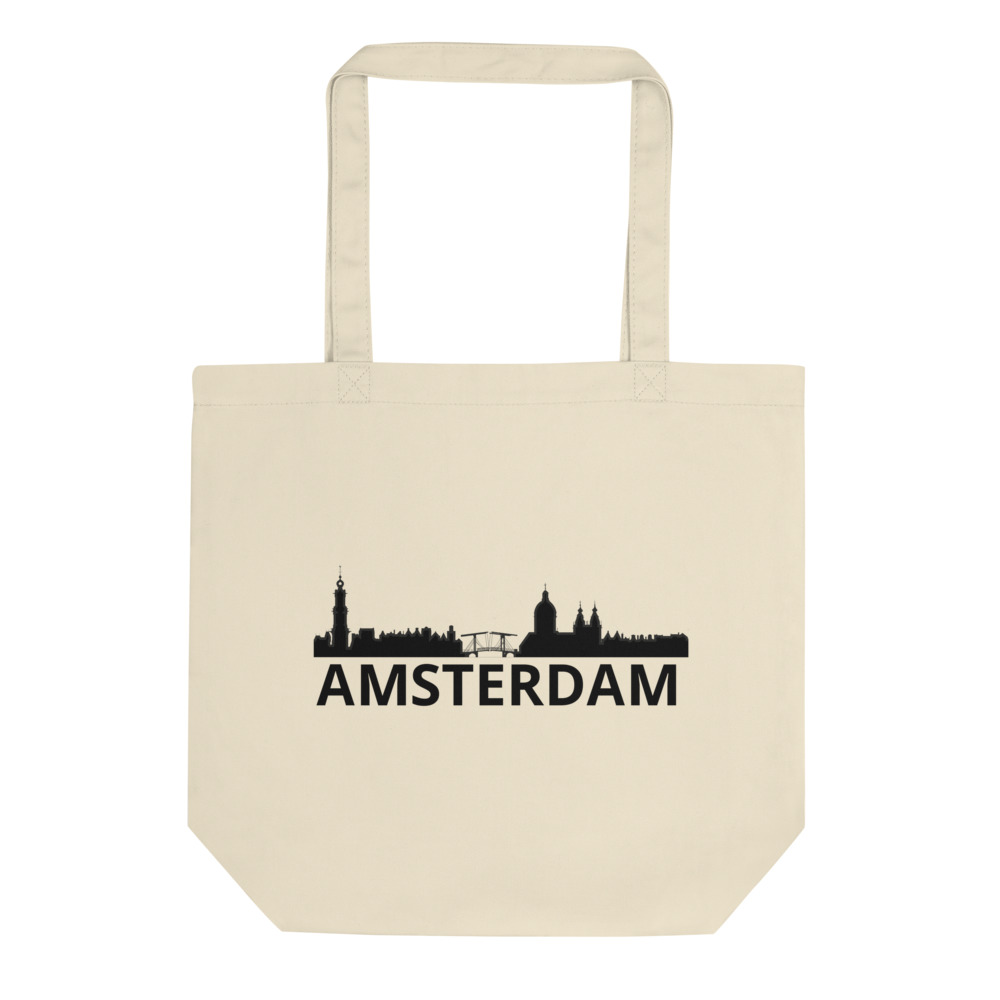 Zielig Natte sneeuw thee Amsterdam - Katoenen tas - Print Skyline.nl